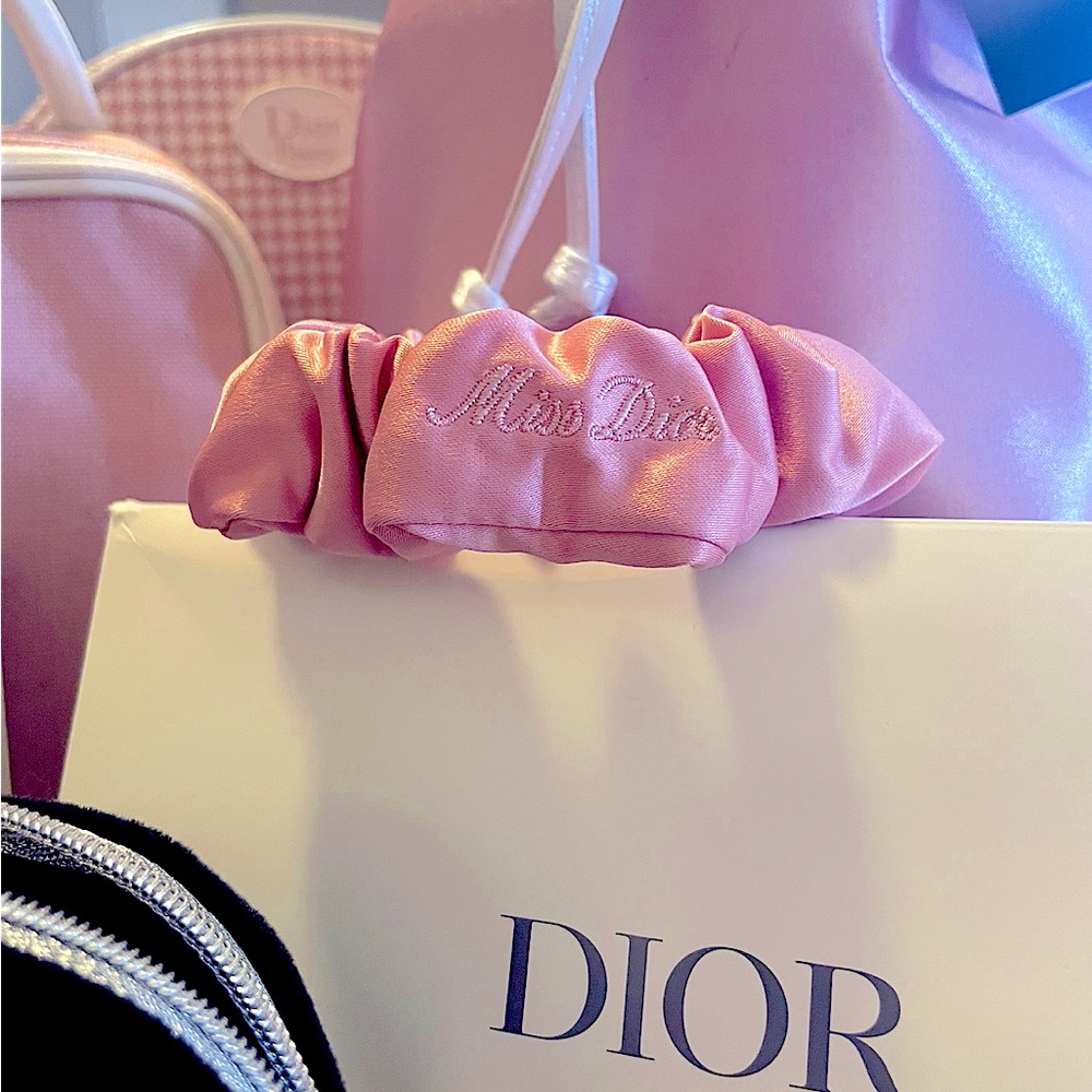DIOR | Pink Scrunchie | New with Tags